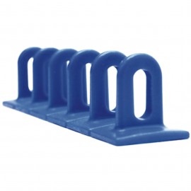 Kit 3 Platte Blauwe Plastic Ringen Haarspeldjes 6X36X156Mm